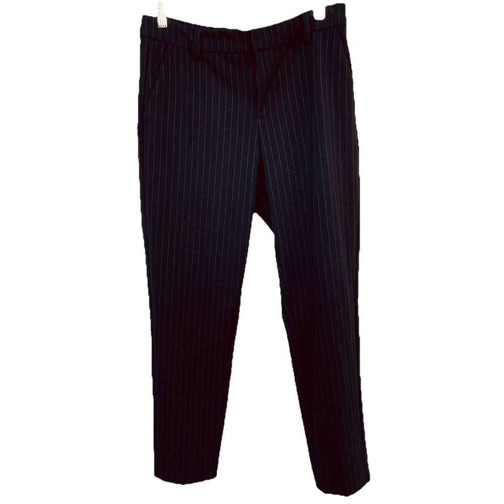 Liverpool Dress Pants Sz.10 Petite  Black Rust Stripes Women's‎ Work Career
